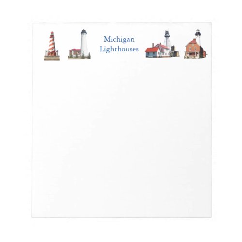 Michigan Lighthouse notepad