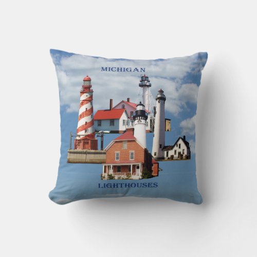 Michigan Lighthouse pillows