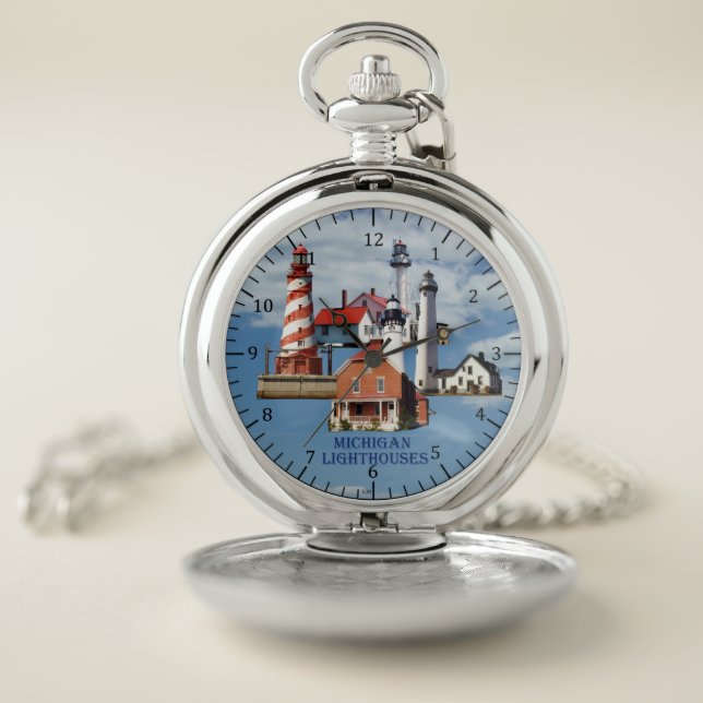Michigan Lighthouse pocket watch (Inside)