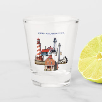 Michigan Lighthouses shot glass