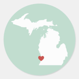 Michigan Love - Customizable Sticker