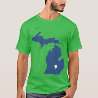 Michigan Love in Blue T-Shirt