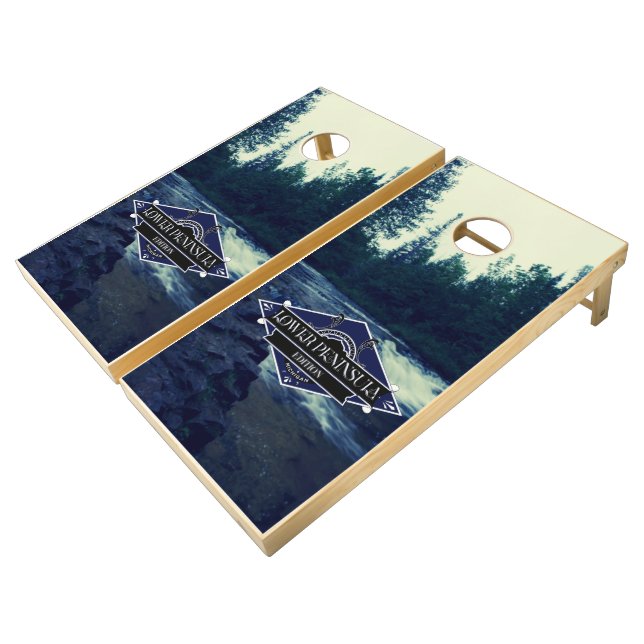 Michigan - Lower Peninsula Cornhole Set (Angled)