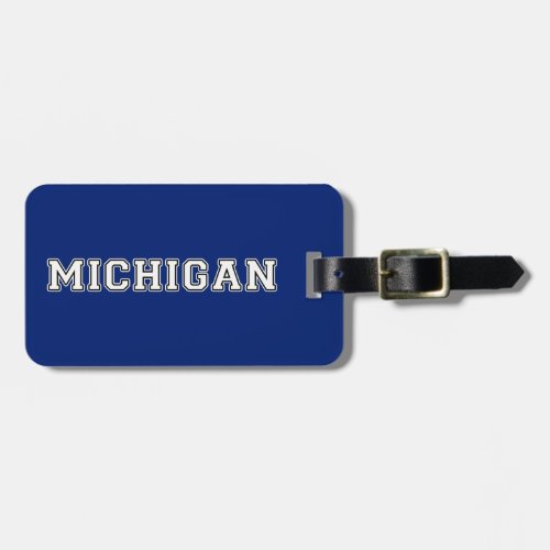 Michigan Luggage Tag