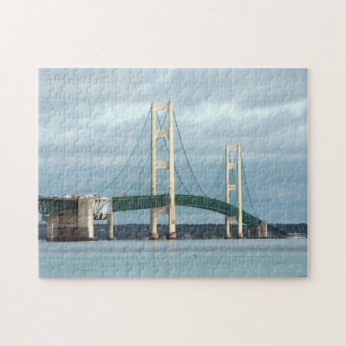 Michigan Mackinac Bridge Photo Jigsaw Puzzle