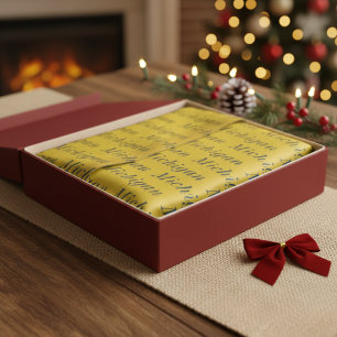 Michigan Maize and Blue Tissue Paper