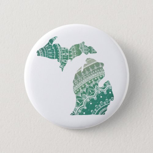 Michigan Mandala By Megaflora Design Button