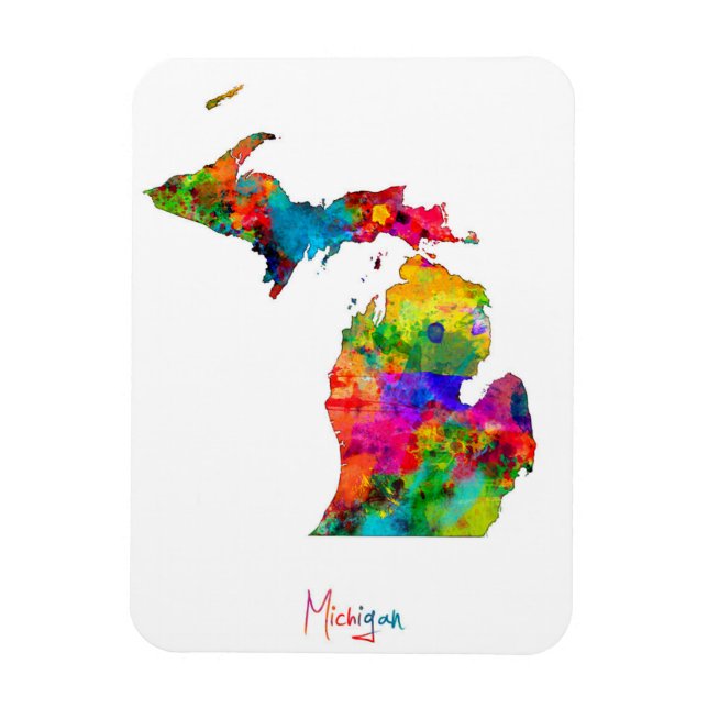 Michigan Map Magnet (Vertical)