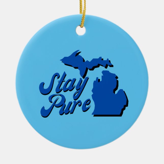 Michigan - Map Outline Ornament (Front)