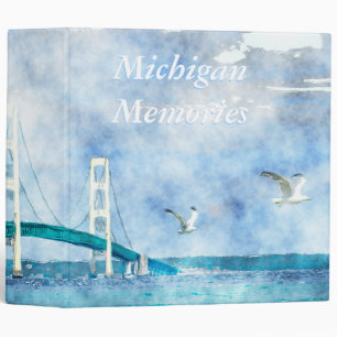 Michigan Memories Mackinac Bridge 2" Binder
