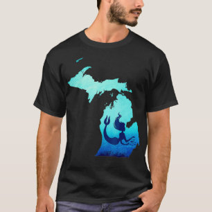 Michigan Mermaid Mermaid Lovers Gift T-Shirt