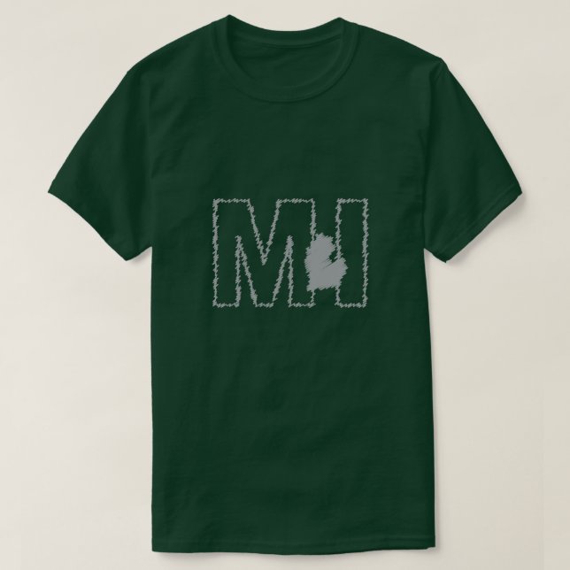 Michigan MI state t-shirt (Design Front)