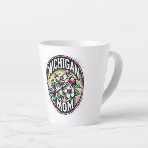 Michigan Mom Cherry Blossom Tree State Flower Latte Mug