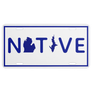 Michigan Native License Plate