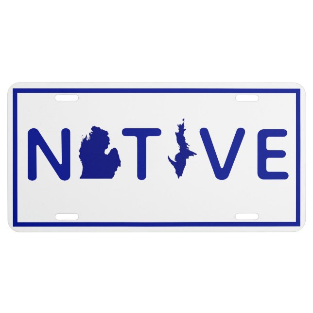 Michigan Native License Plate (Front)