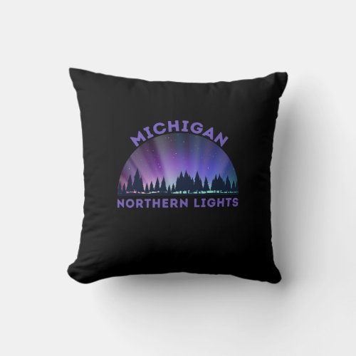 Michigan Northern Lights sofa decoration pillow Throw Pillow
