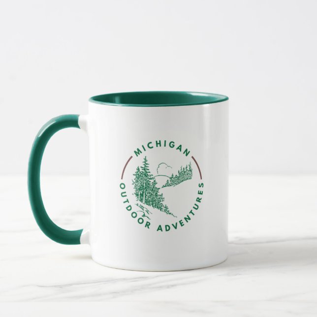 Michigan Outdoor Adventures Coffee Mug (Left)