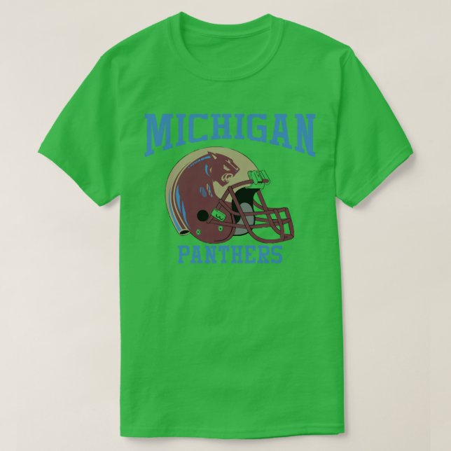 Michigan Panthers Helmet T-Shirt (Design Front)