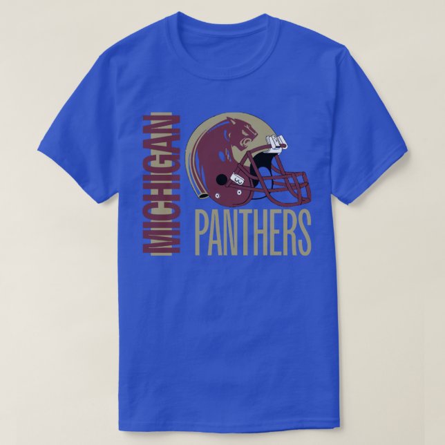 Michigan Panthers Throwback T-Shirt (Design Front)