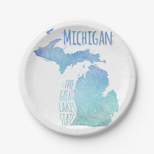 Michigan Paper Plates