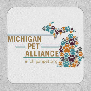 Michigan Paw Prints Patches