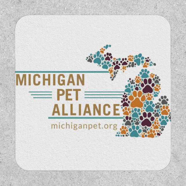 Michigan Paw Prints Patches (Front)
