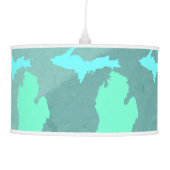 Michigan Pendant Map of Michigan Ceiling Lamp (Front)