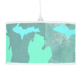 Michigan Pendant Map of Michigan Ceiling Lamp (Back)