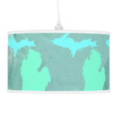 Michigan Pendant Map of Michigan Ceiling Lamp (Left)