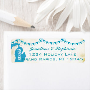 Michigan Pendant Map of Michigan Return Labels