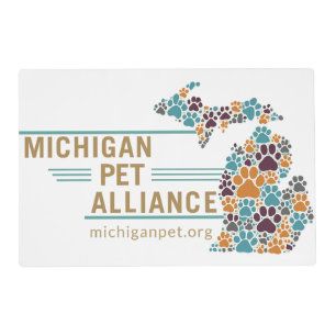 Michigan Pet Alliance Laminated Pet Placemat