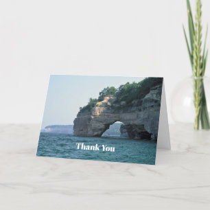 Michigan Petit Portal Geology Photo Letterpress Thank You Card