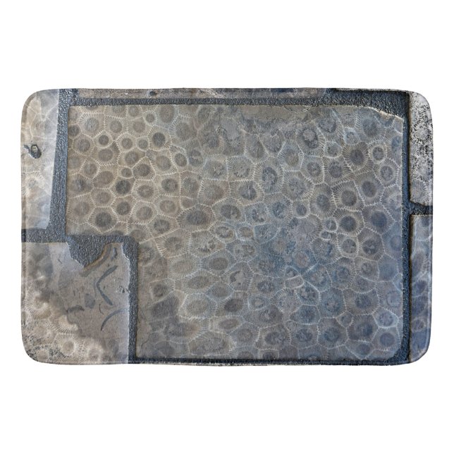 Michigan Petoskey Stone  Bath Mat (Front)