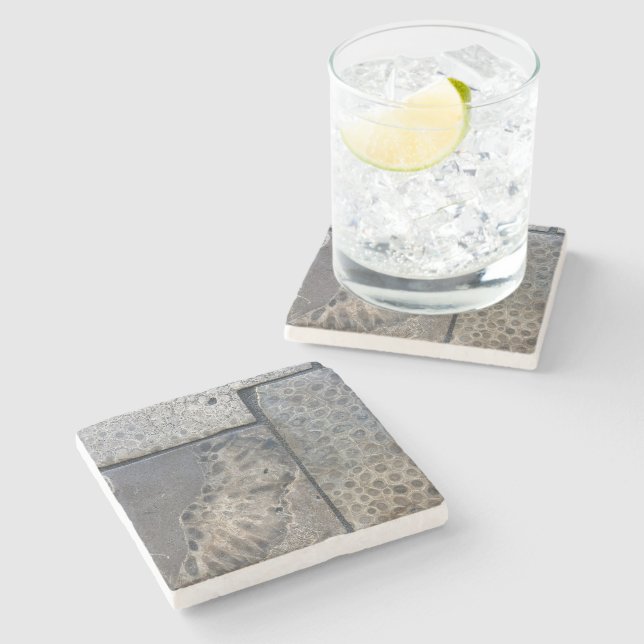 Michigan Petoskey Stone Design  Coaster (Side)