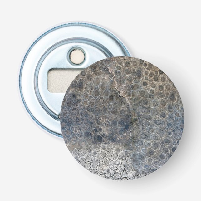 Michigan Petoskey Stone Pattern  Bottle Opener (Front)