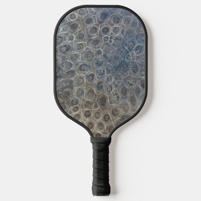 Michigan Petoskey Stone Pickleball Paddle (Front)