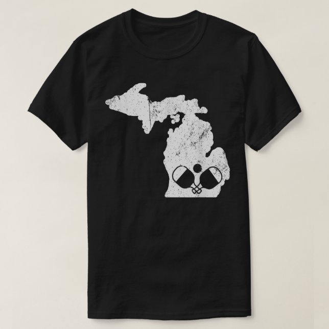 Michigan Pickleball Pickleball 385 T-Shirt (Design Front)