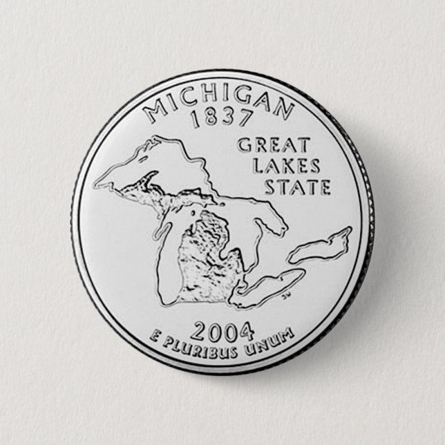 Michigan Pinback Button (Front)
