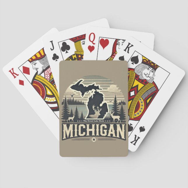Michigan Poker Cards (Back)