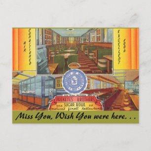 Michigan, Prekete's Bros. Sugar Bowl Postcard