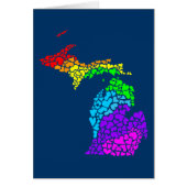 michigan pride : rainbow hearts (Front)