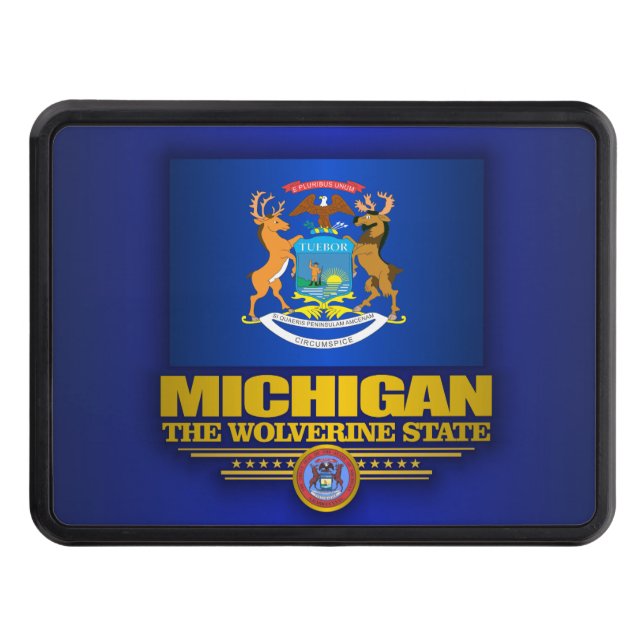 Michigan Pride Tow Hitch Cover (Front)