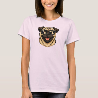 Michigan Pug Wearing Sunglasses T-Shirt