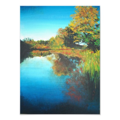 Michigan River Painting  Photo Print