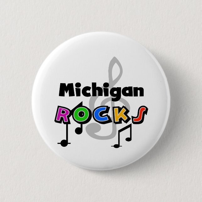 Michigan Rocks Button (Front)