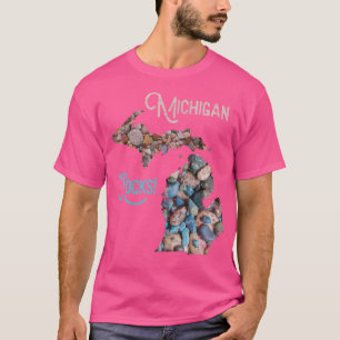 Michigan Rocks Petoskey Stone Hunting Great Lakes  T-Shirt