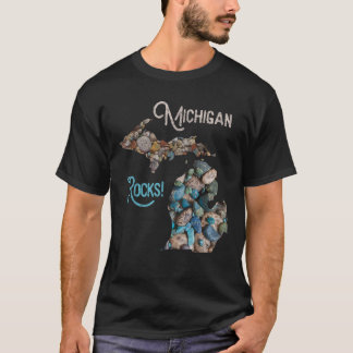 Michigan Rocks Petoskey Stone Hunting Tee Great La