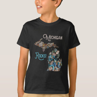 Michigan Rocks Petoskey Stone Hunting Tee Great La