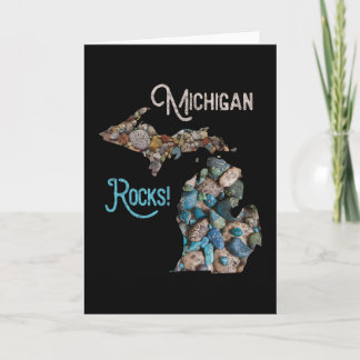 Michigan Rocks Petoskey Stone Hunting Tee Great La Card