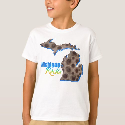 Michigan rocks  Petoskey stone pattern    T_Shirt